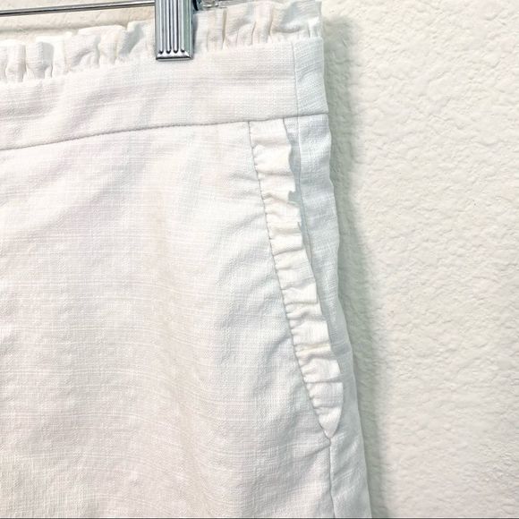 J. Crew Ruffle White Shorts - Picture 5 of 6